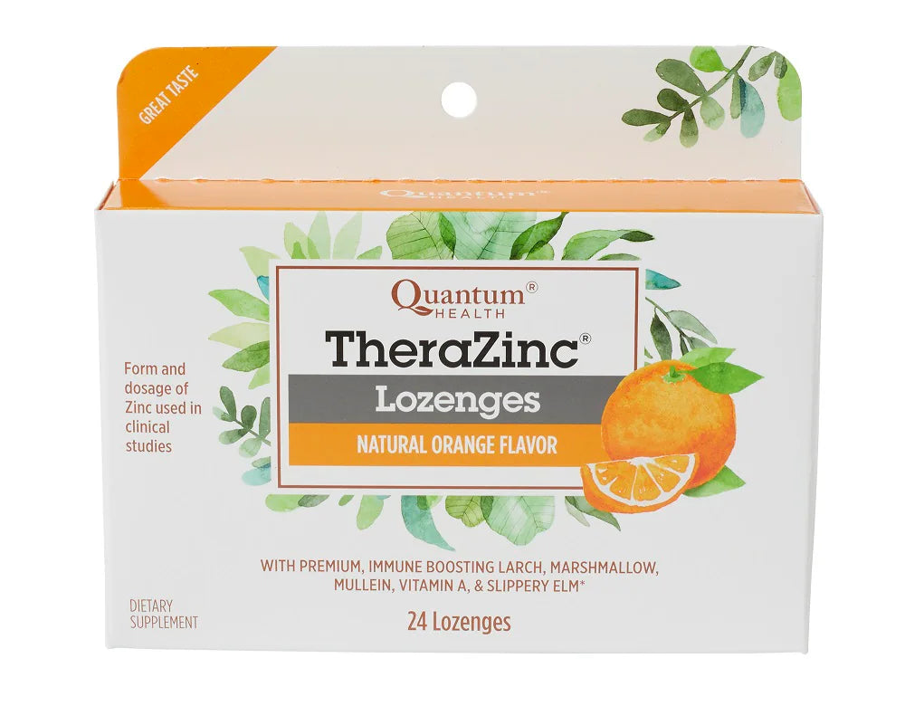 Quantum Health TheraZinc Lozenges, 24 Orange Flavor