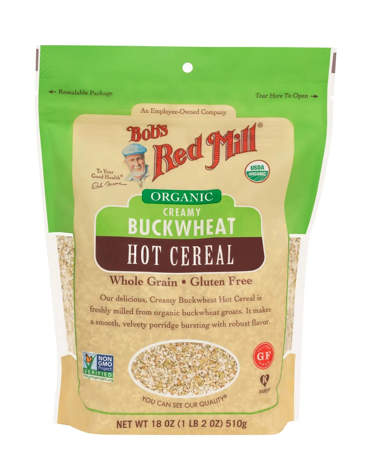 Organic Cream of Buckwheat Hot Cereal 18oz
