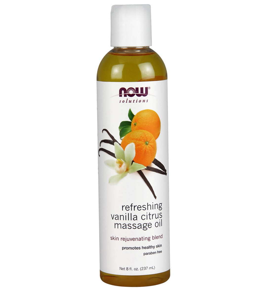 Refreshing Vanilla Citrus Massage Oil 8 oz