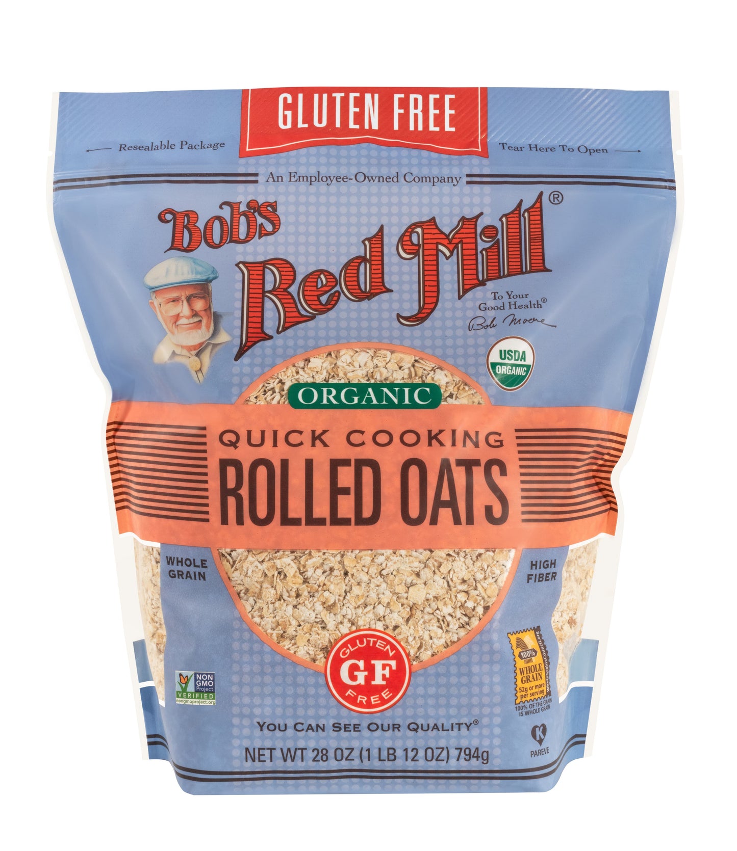 Bob's Red Mill Organic Quick Cooking Rolled Oats 28 oz