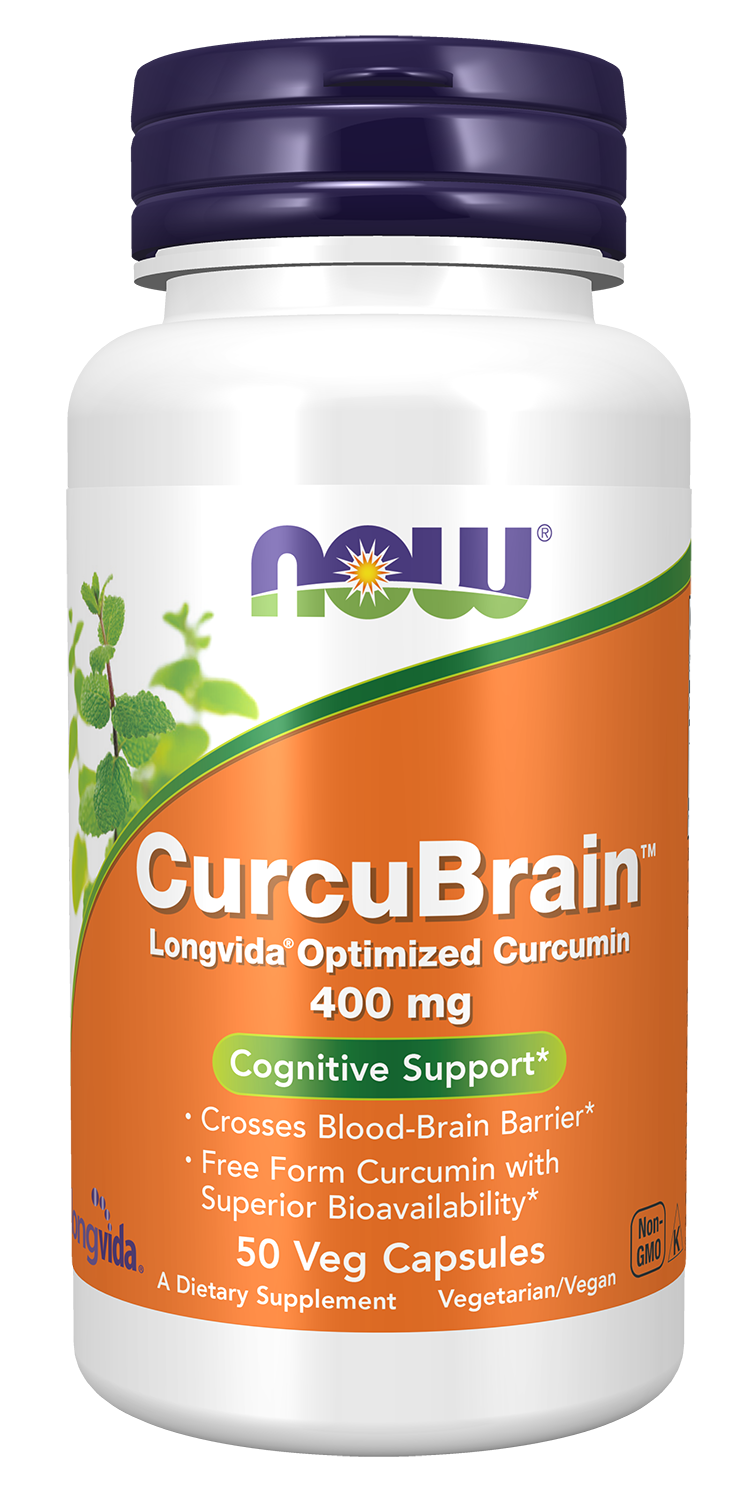 CurcuBrain™ 400 mg - 50 Veg Capsules Cognitive Support*