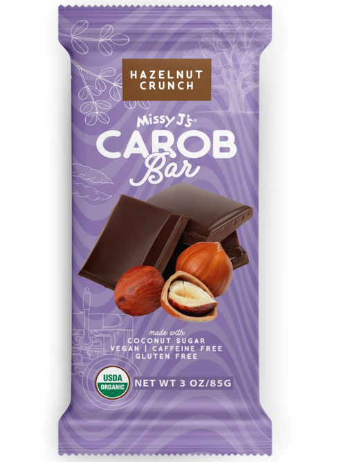 Missy J's Hazelnut Crunch Carob Bar 3 oz