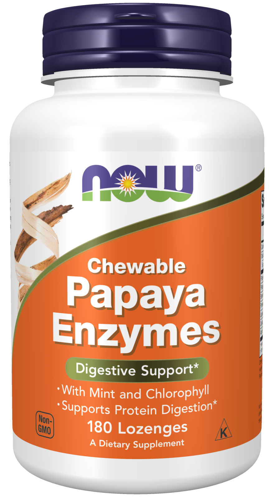 Papaya Enzymes, Chew Digest Support 180 Loz