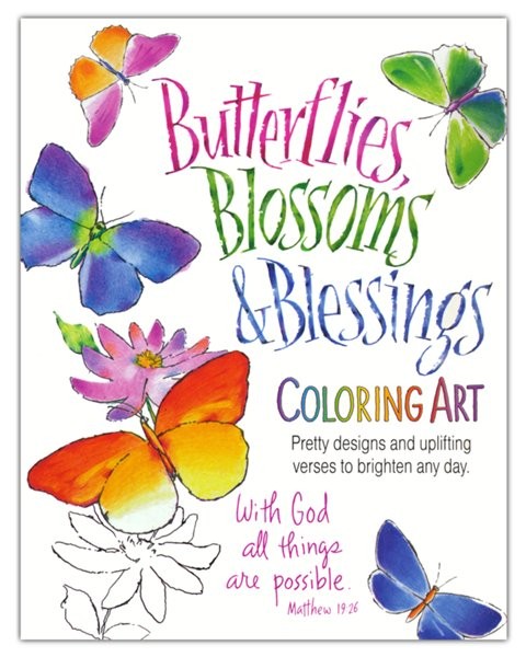 Butterflies, Blossoms, & Blessings Coloring Art