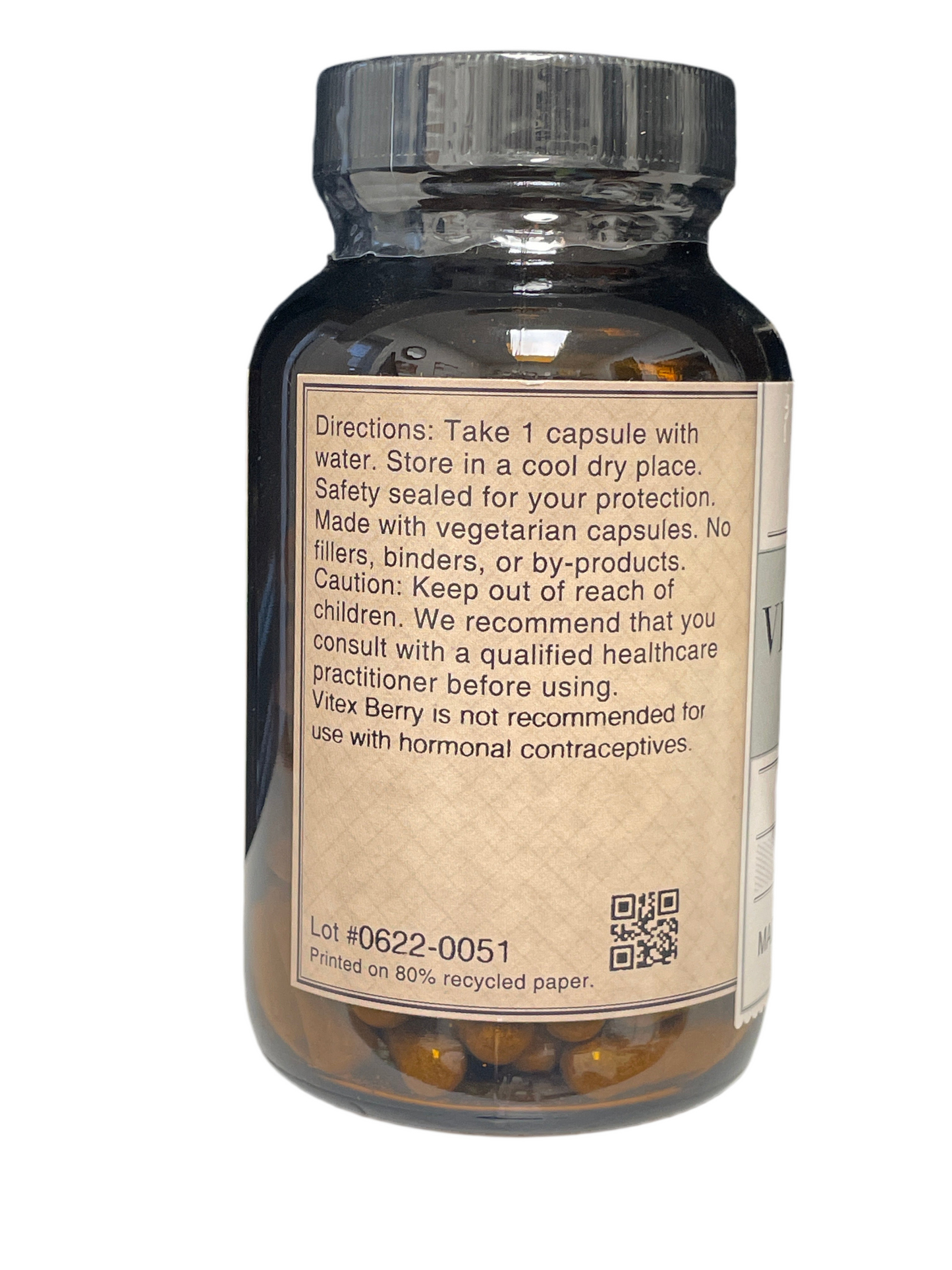 Vitex Berry Herbal Supplement 100 Capsules