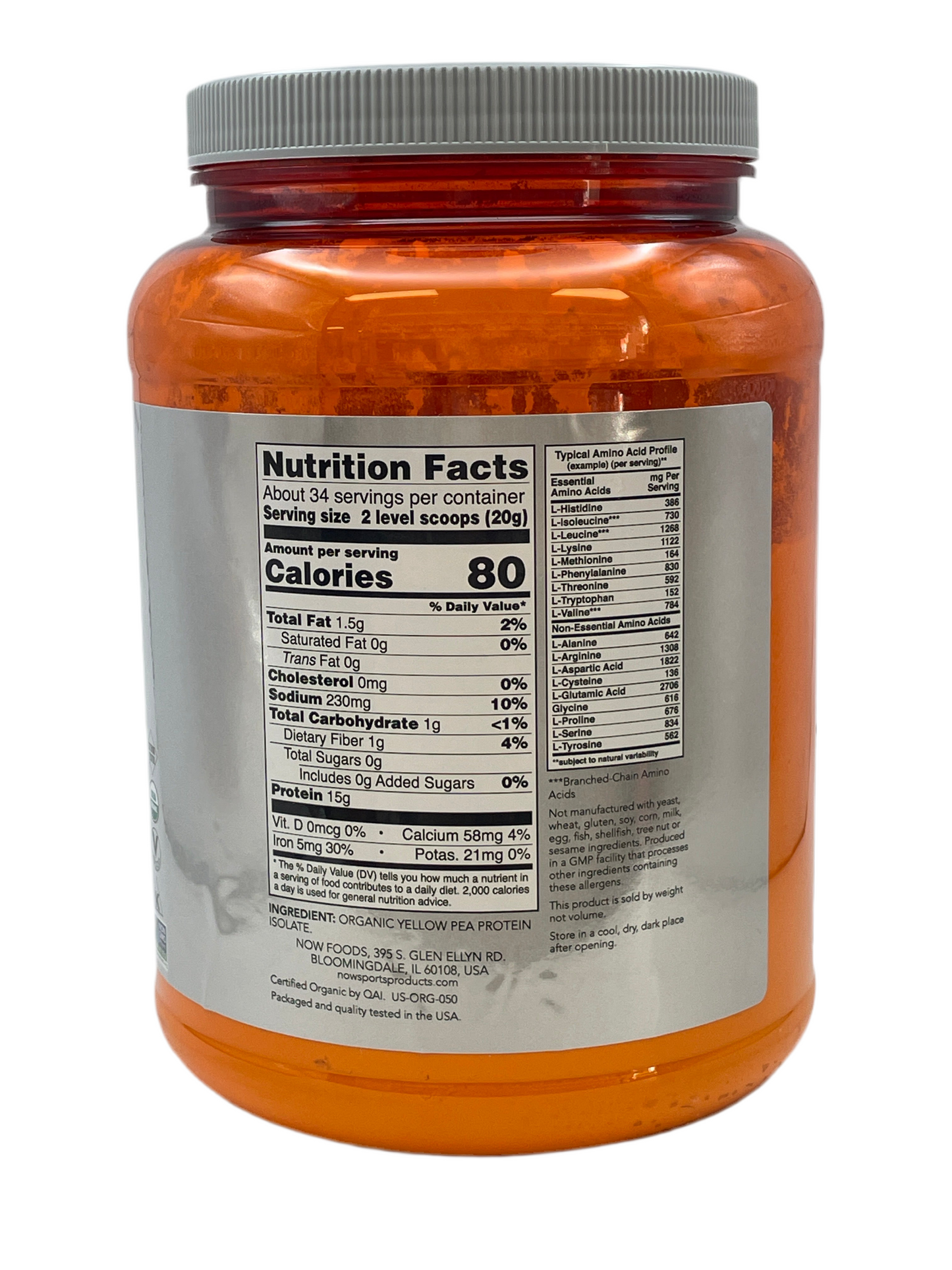 Organic Pea Protein Complex 1.5 lbs