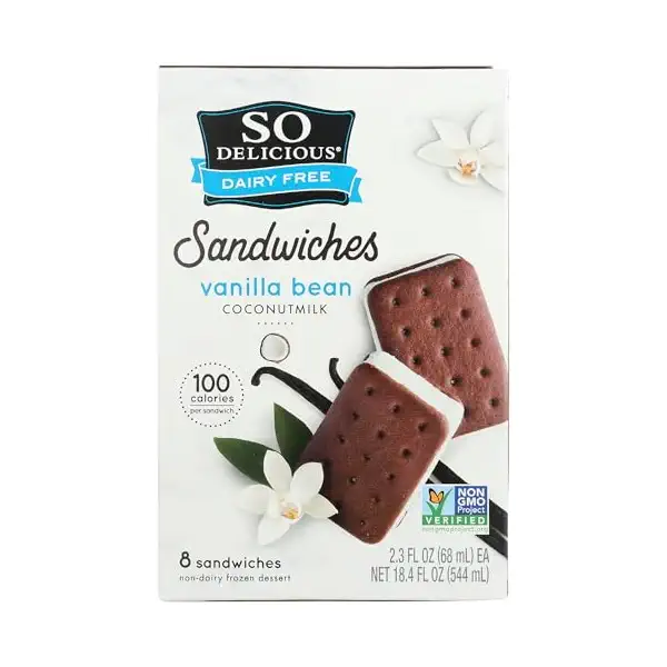 So Delicious Vanilla Frozen Non-Dairy Mini Sandwich