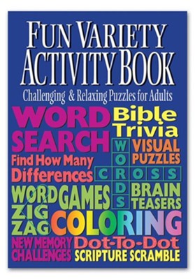 Fun Variety Activity Book for Adults