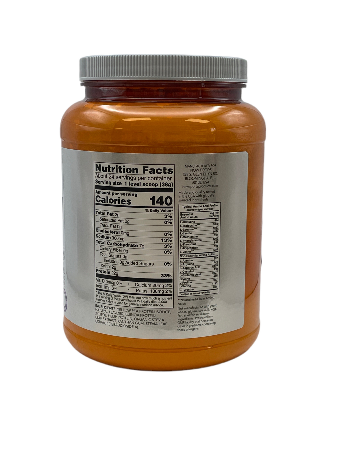 NOW Plant Protein Complex Powder, Vanilla 2 lbs