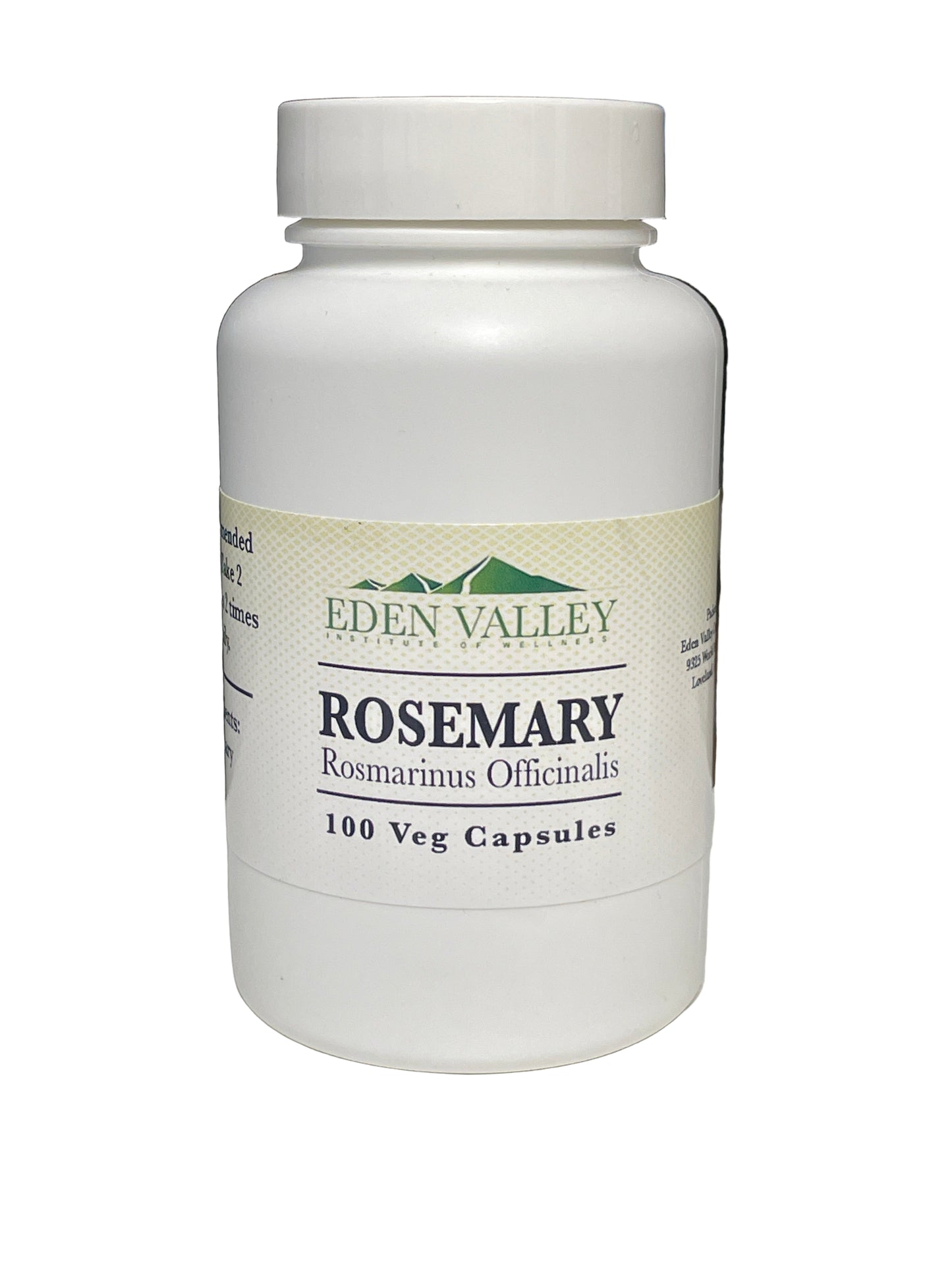 Eden Valley Rosemary* 100 Veg Capsules