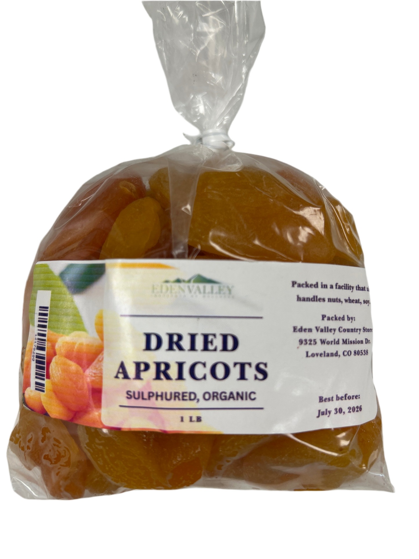 Turkish Apricots, Dried, Sulphured, 1 LB