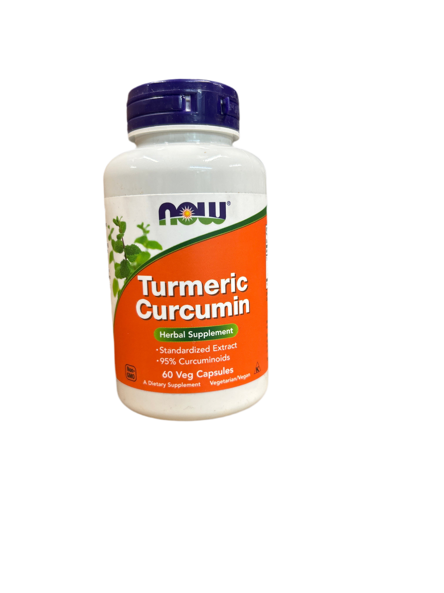 NOW Turmeric Curcumin Standardized Extract 95% Curcuminoids 60 Veg Capsules