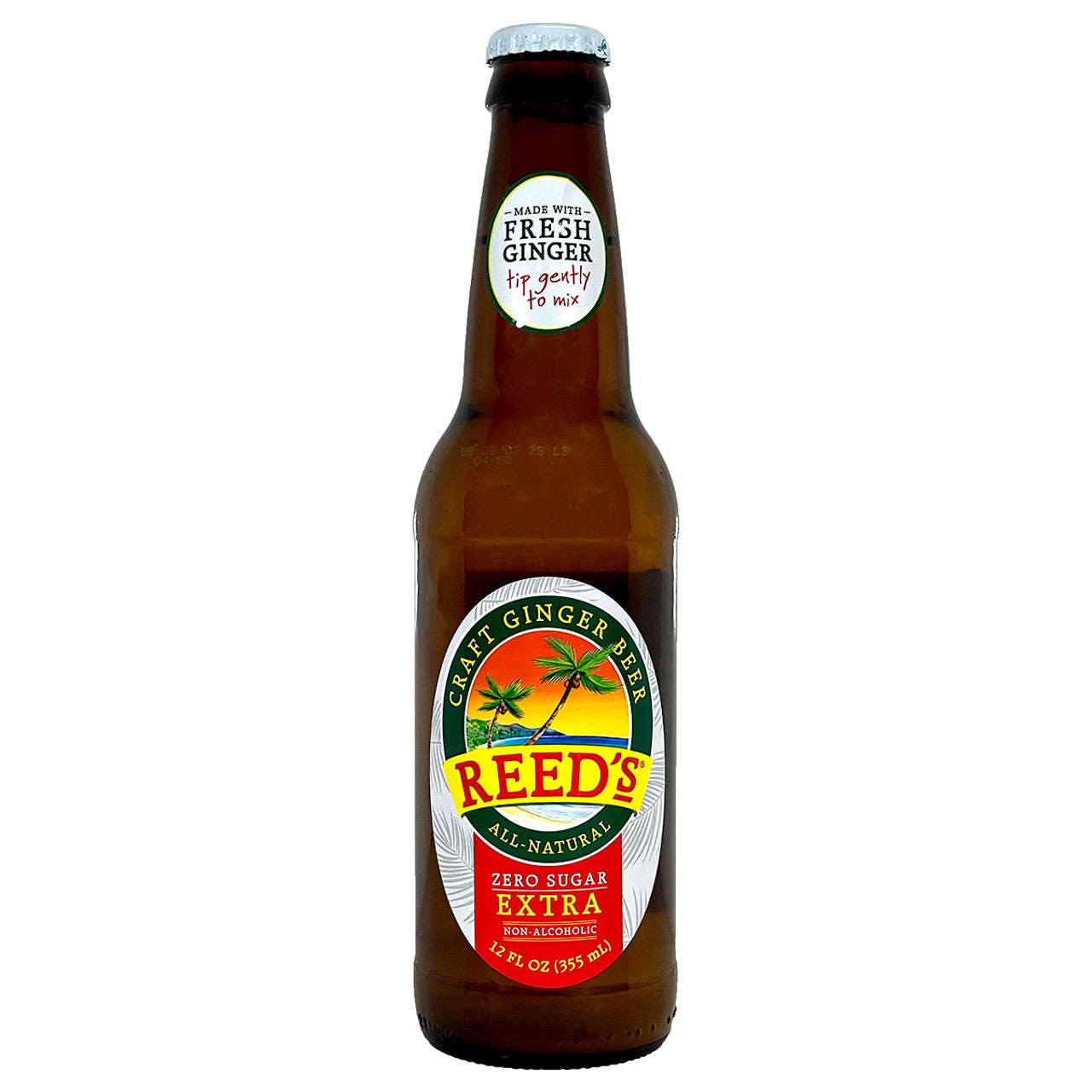 Craft Ginger Beer Reed's Extra, Zero Sugar 12 fl oz