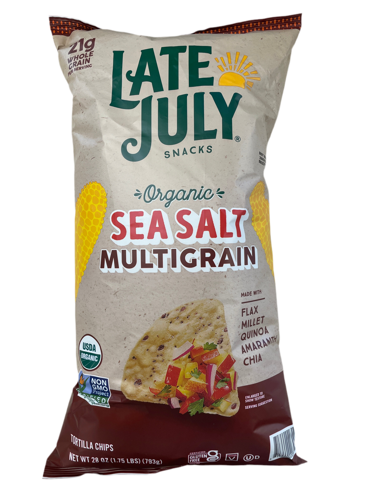 Late July Organic Sea Salt Multigrain Tortilla Chips 28oz