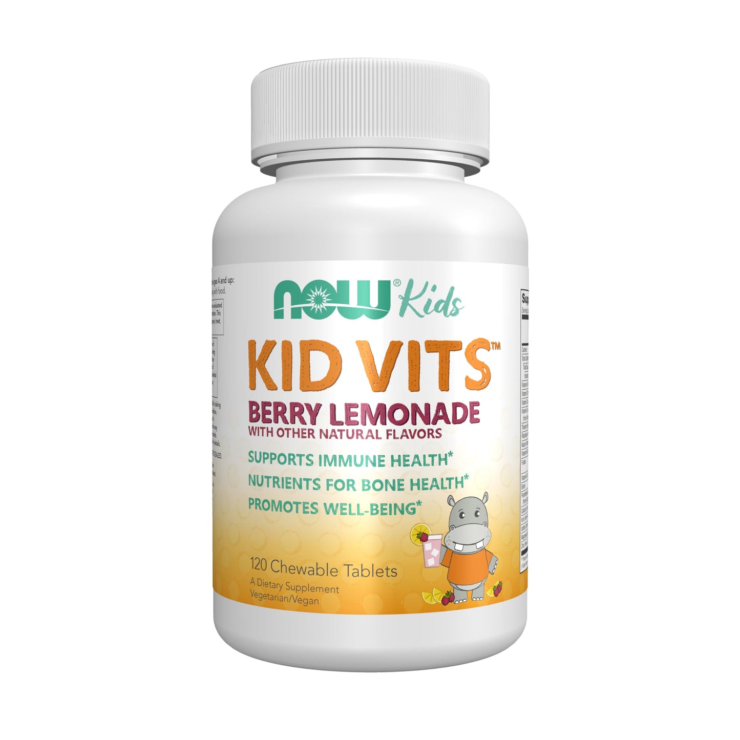 NOW Kids Vits Berry Lemonade 120 Chewable Tablets