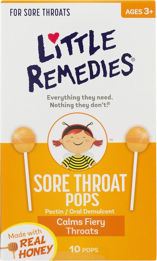 Little Remedies Sore Throat Pops 10 Ct