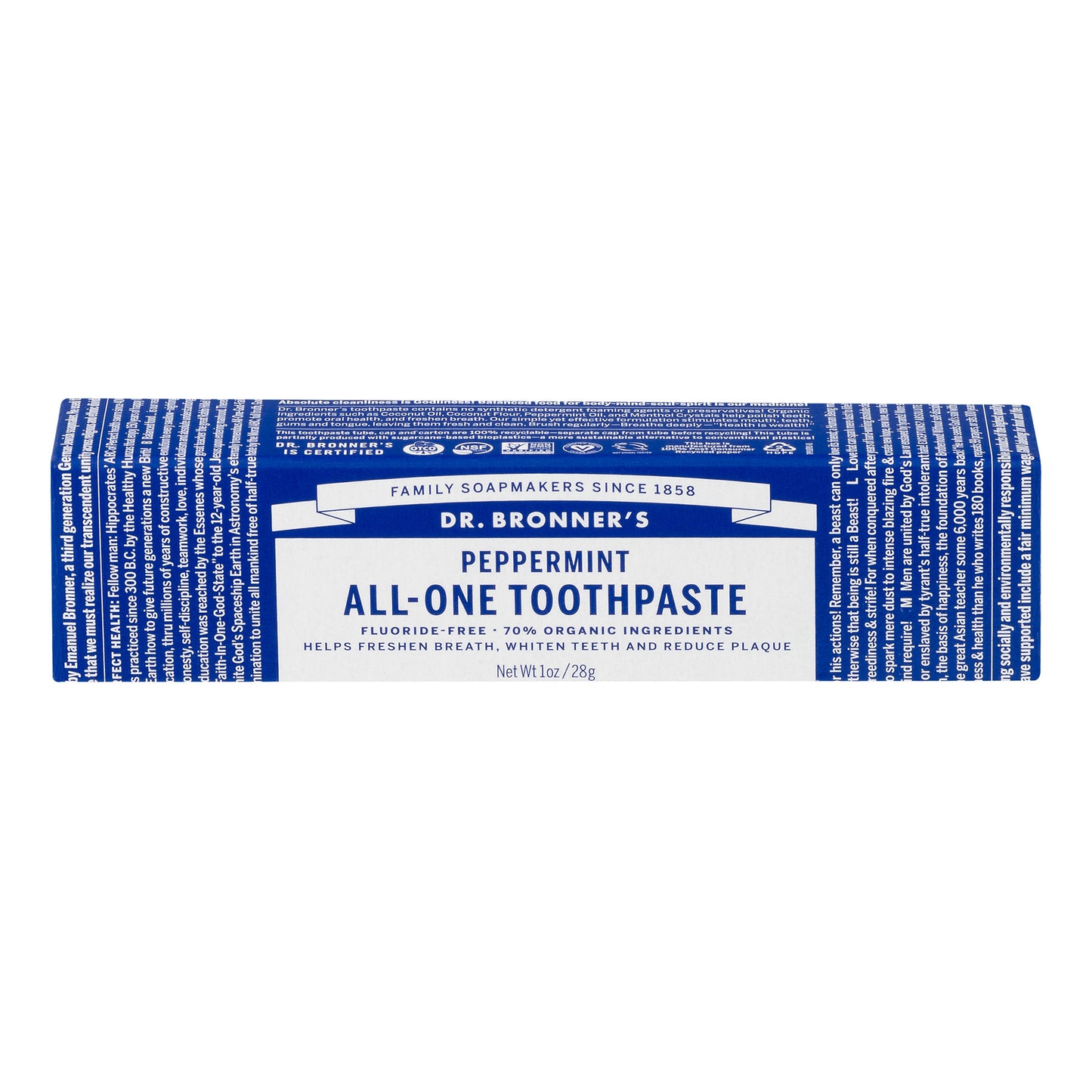 Dr. Bronner's Spearmint All-One Toothpaste 5 oz.