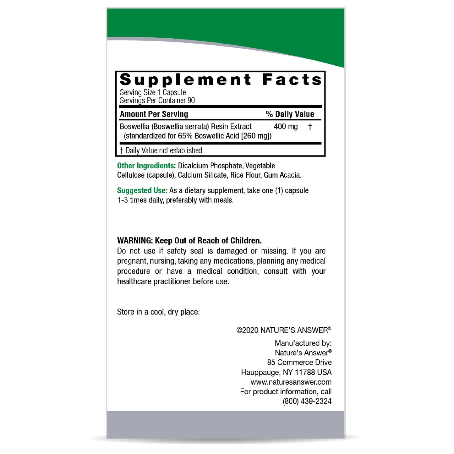 Boswellia 90 Veggie Caps