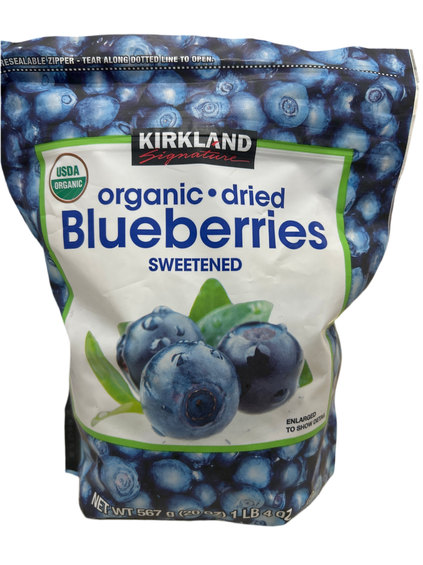 Organic Dried Blueberries Sweetened 1lb 4oz