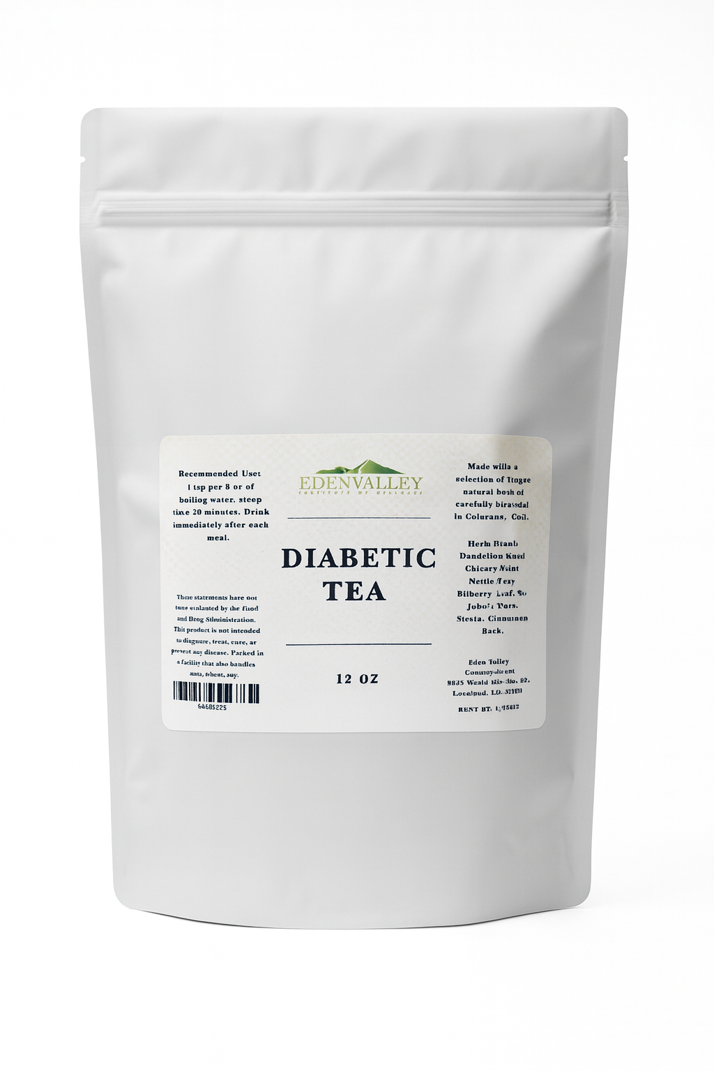 Diabetic Tea* 12 oz