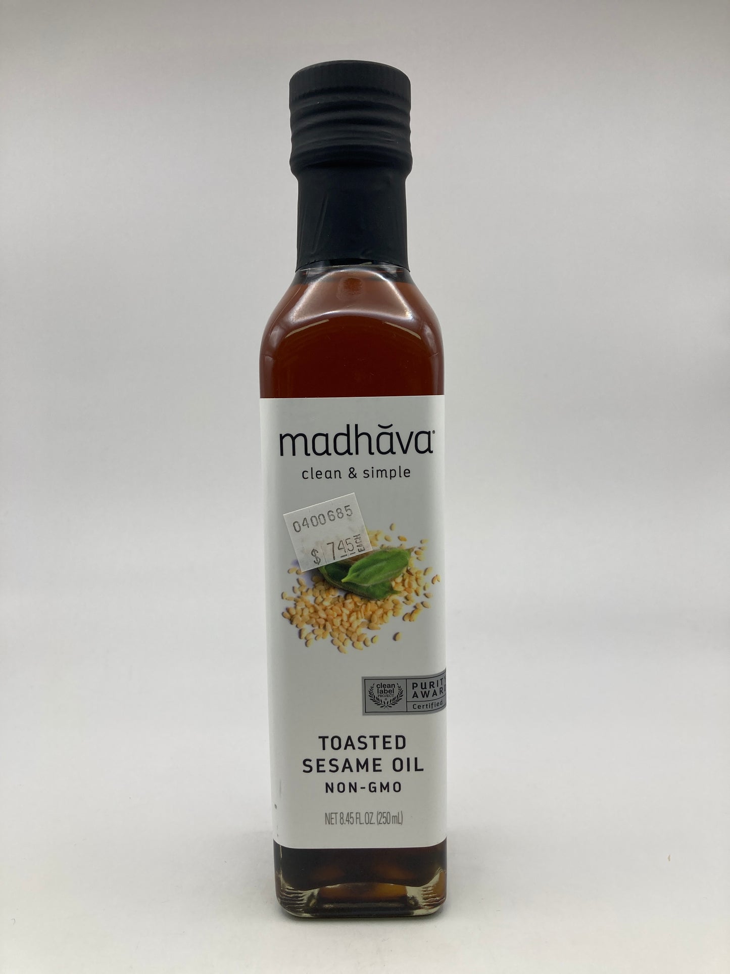 Madhava Clean & Simple Toasted Sesame Oil 8.45 fl oz