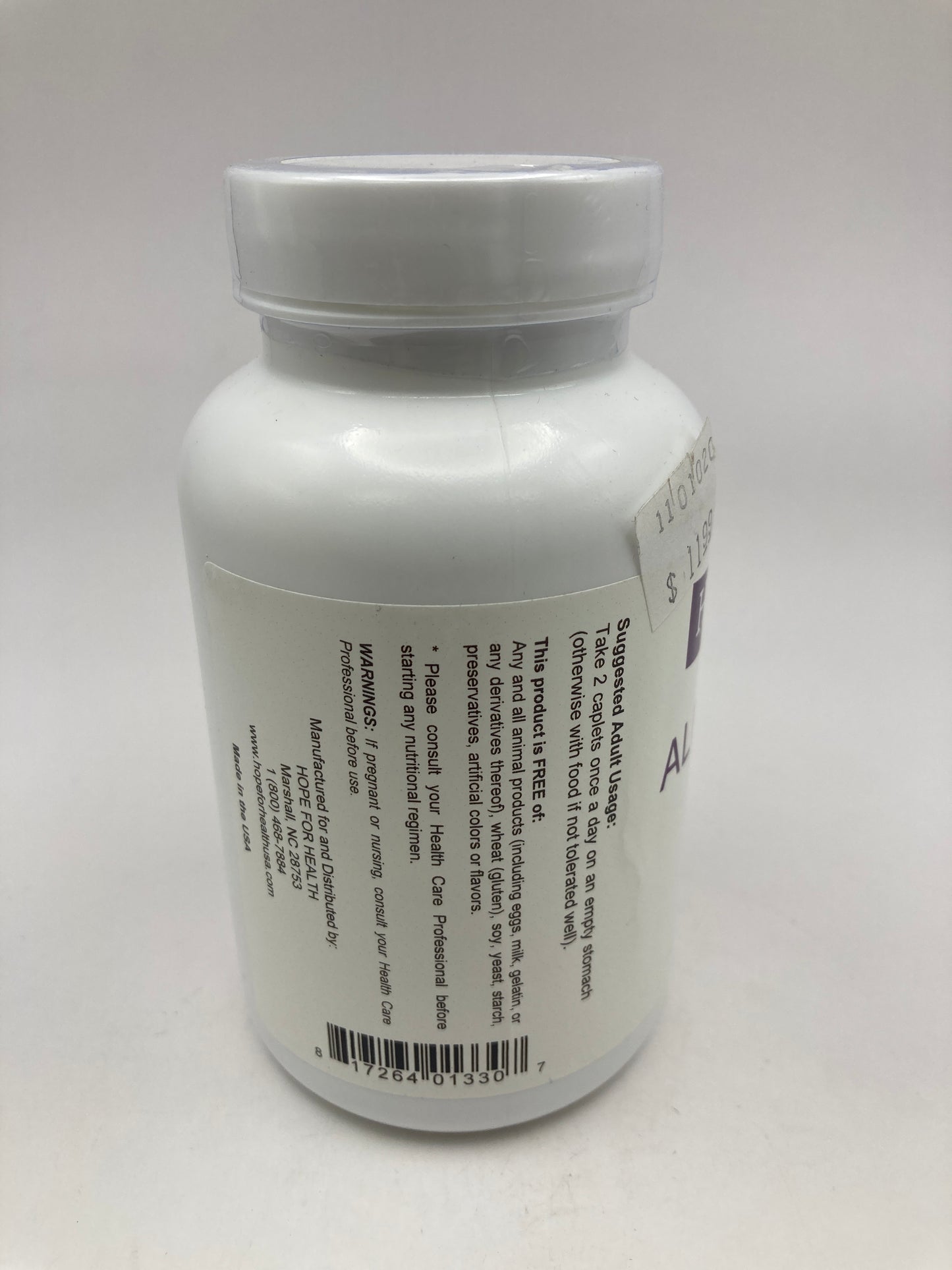 Hope for health, Alfalfa 250 caplets