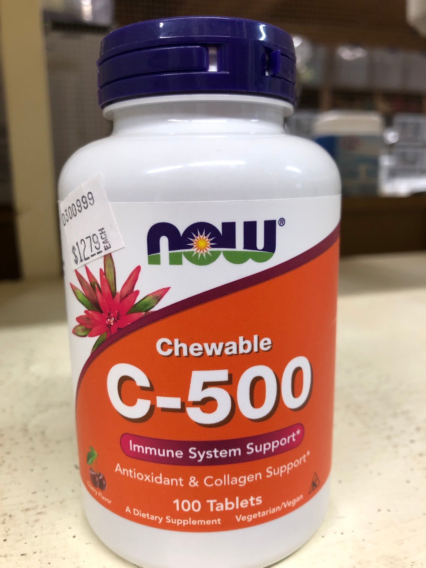 NOW C-500 Chewable 100 Tablets