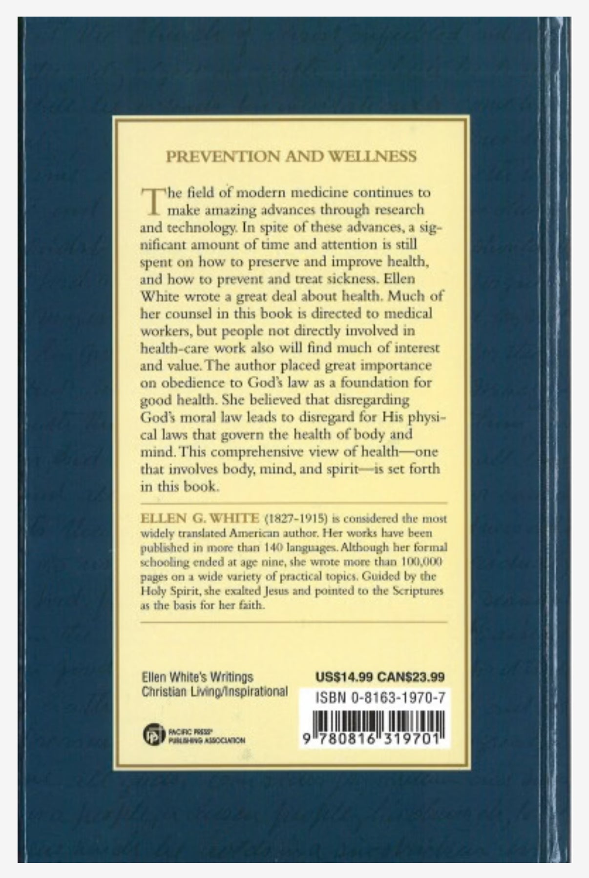 Medical Ministry, by Ellen G. White, hard cover