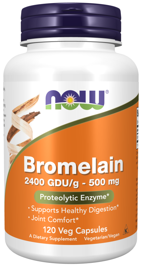 Bromelain 2400 GDU/g, 500 mg 120 Veg Capsules