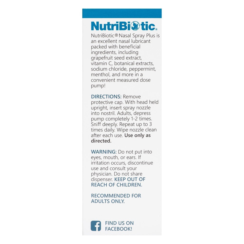 NutriBiotic - Nasal Spray Plus - 1 Fl., oz.
