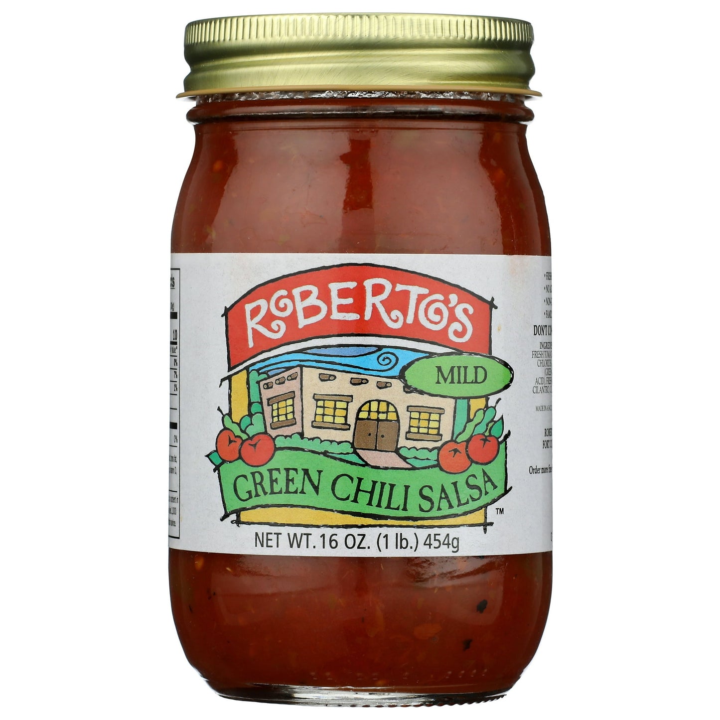 Roberto's Green Chili Salsa 16 oz