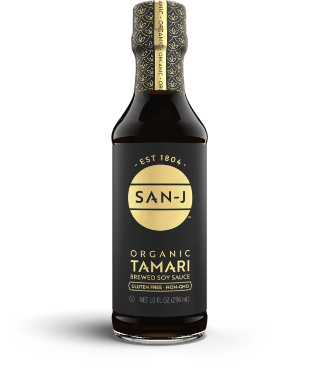 SAN-J Organic Tamari Brewed Soy Sauce Gluten Free Non-GMO 10 fl. oz.