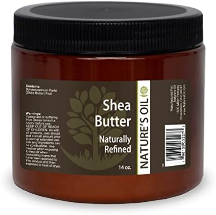 Shea Butter Naturally Refined by Nature's Oil 14 oz Tub