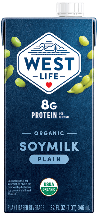 West Soy Organic Plain Soymilk 32 fl oz