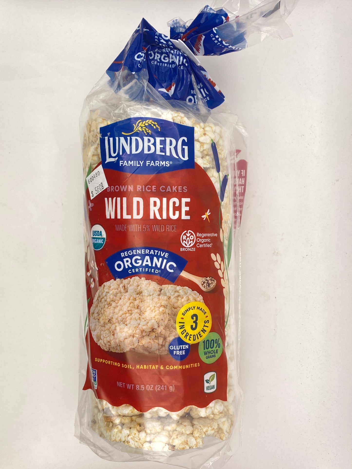 Brown rice cake wild rice 8.5oz
