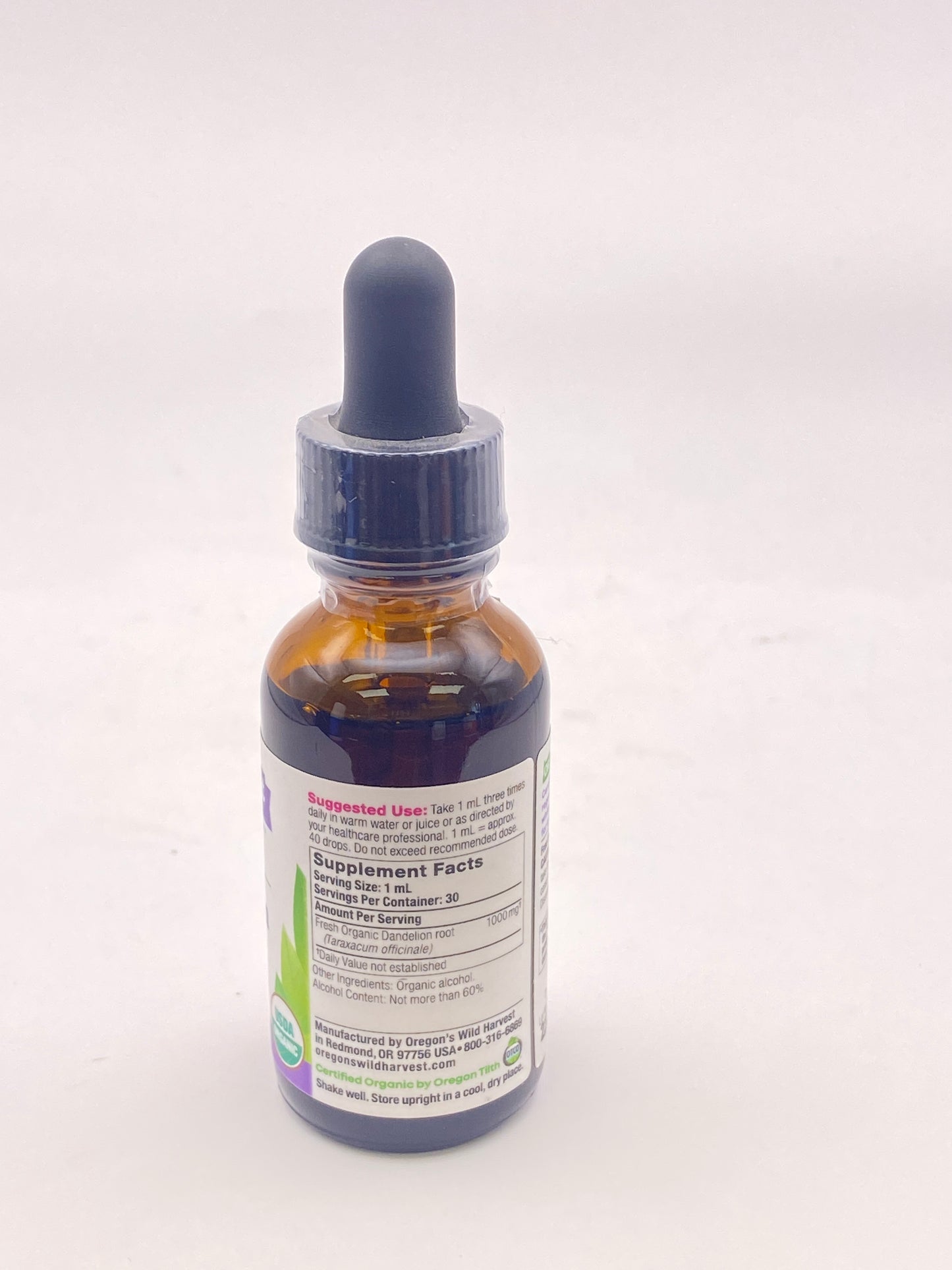 Oregon’s Wild Harvest Dandelion Root Extract Organic 1 fl. oz.