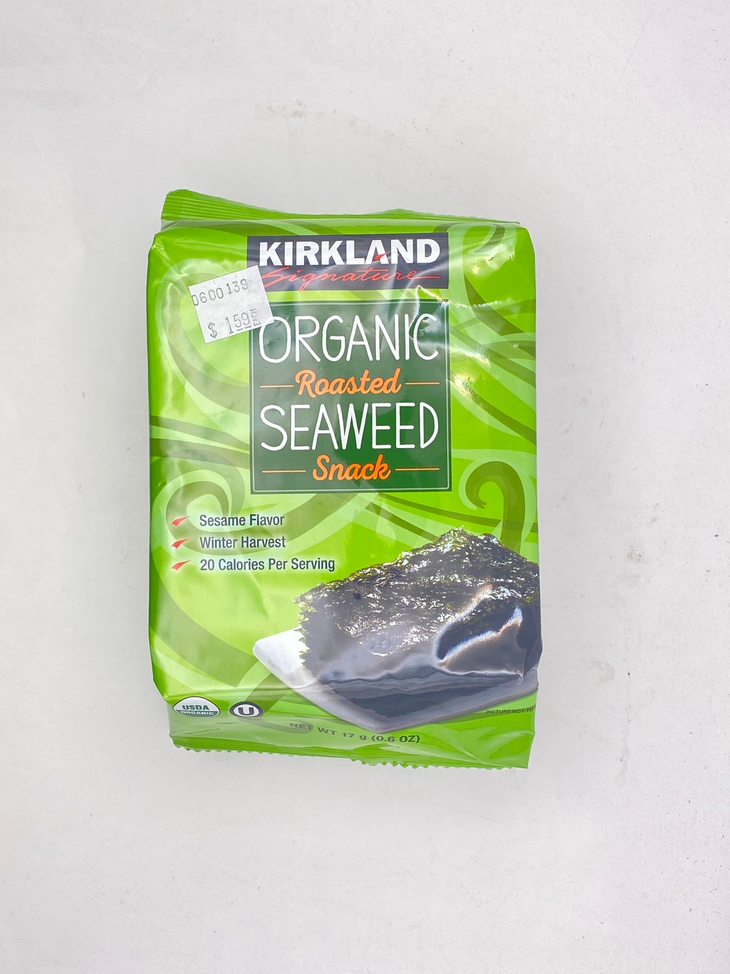 Roasted Seaweed Snack, Organic 17g