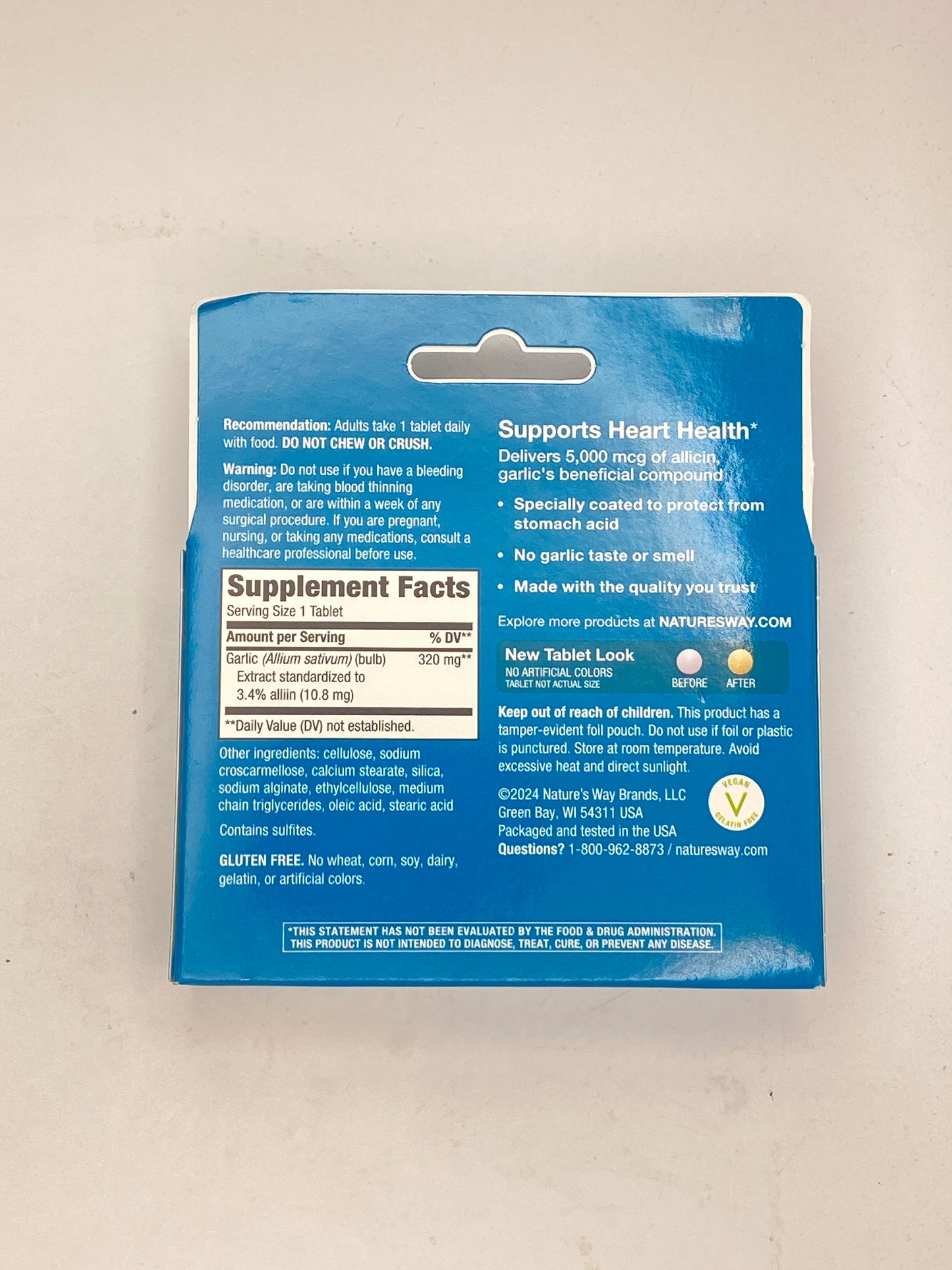 Nature’s Way Garlinase 5000 - 30 Tabs
