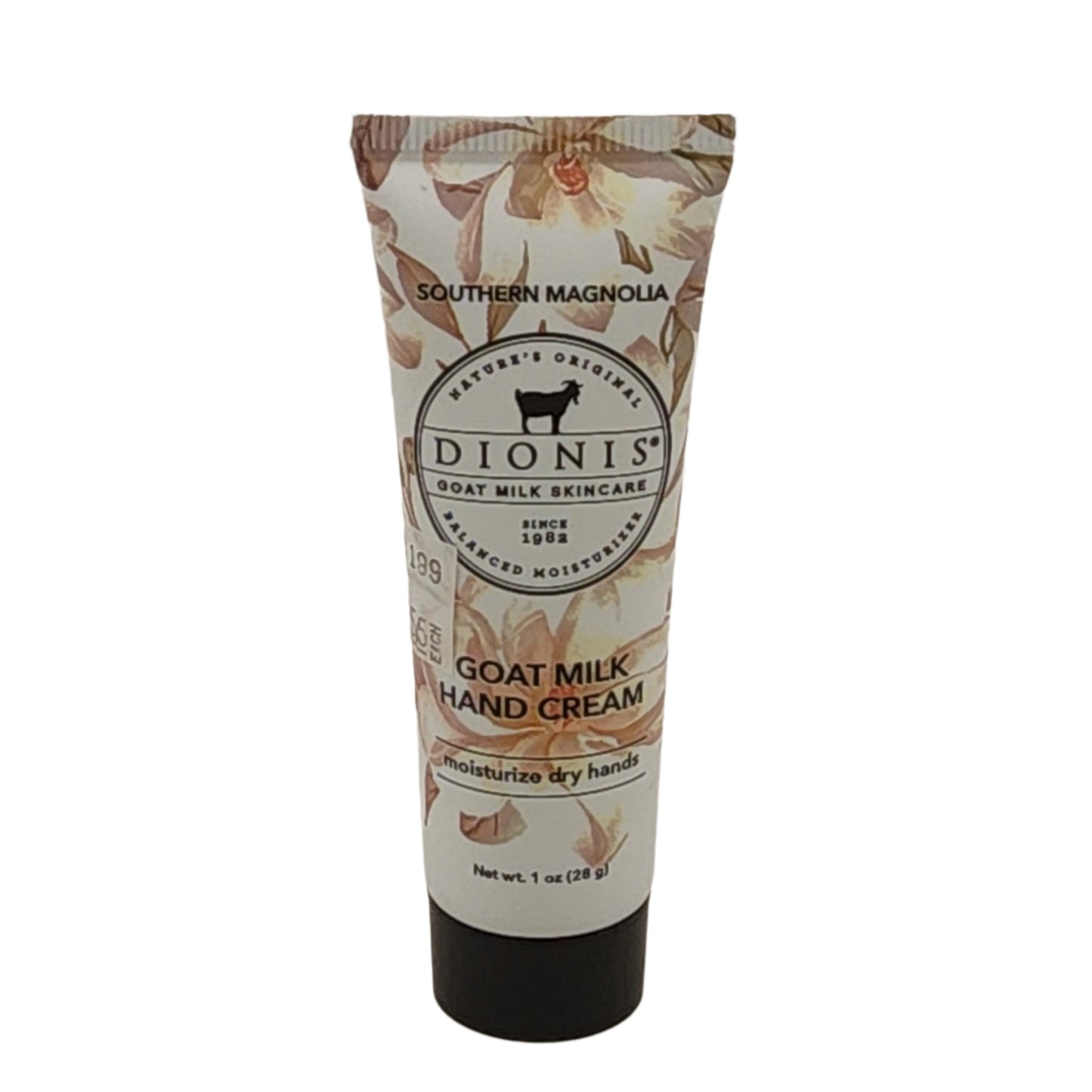 Tube of Dionis Goat Milk Hand Cream on a white background