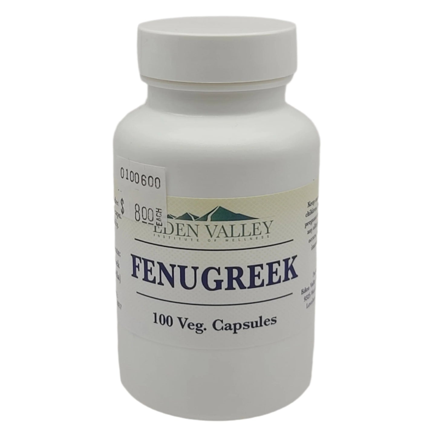Eden Valley Fenugreek* 100 Veg Capsules