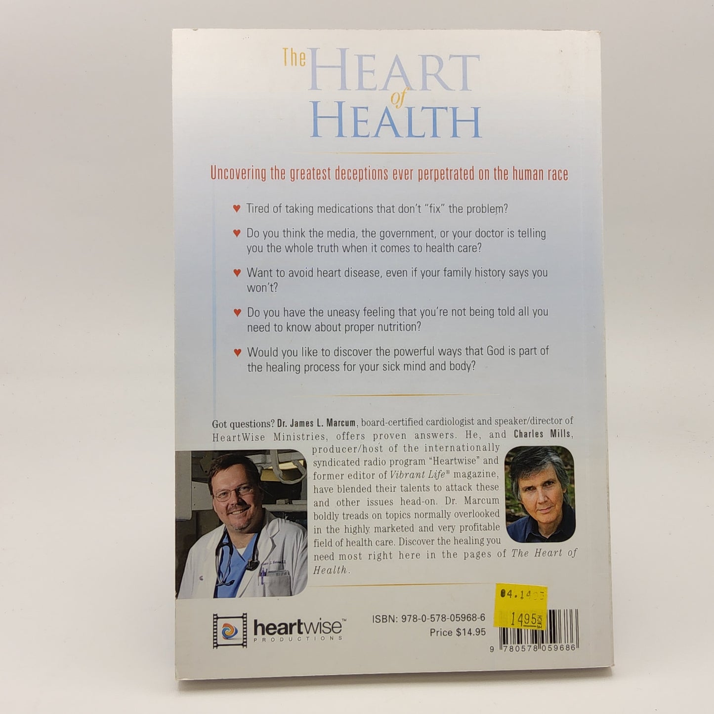The Heart of Health: Avoiding Deception by James Marcum M.D. (Paperback)