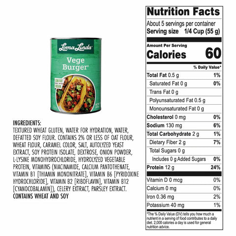 Loma Linda Vege-Burger 15 oz