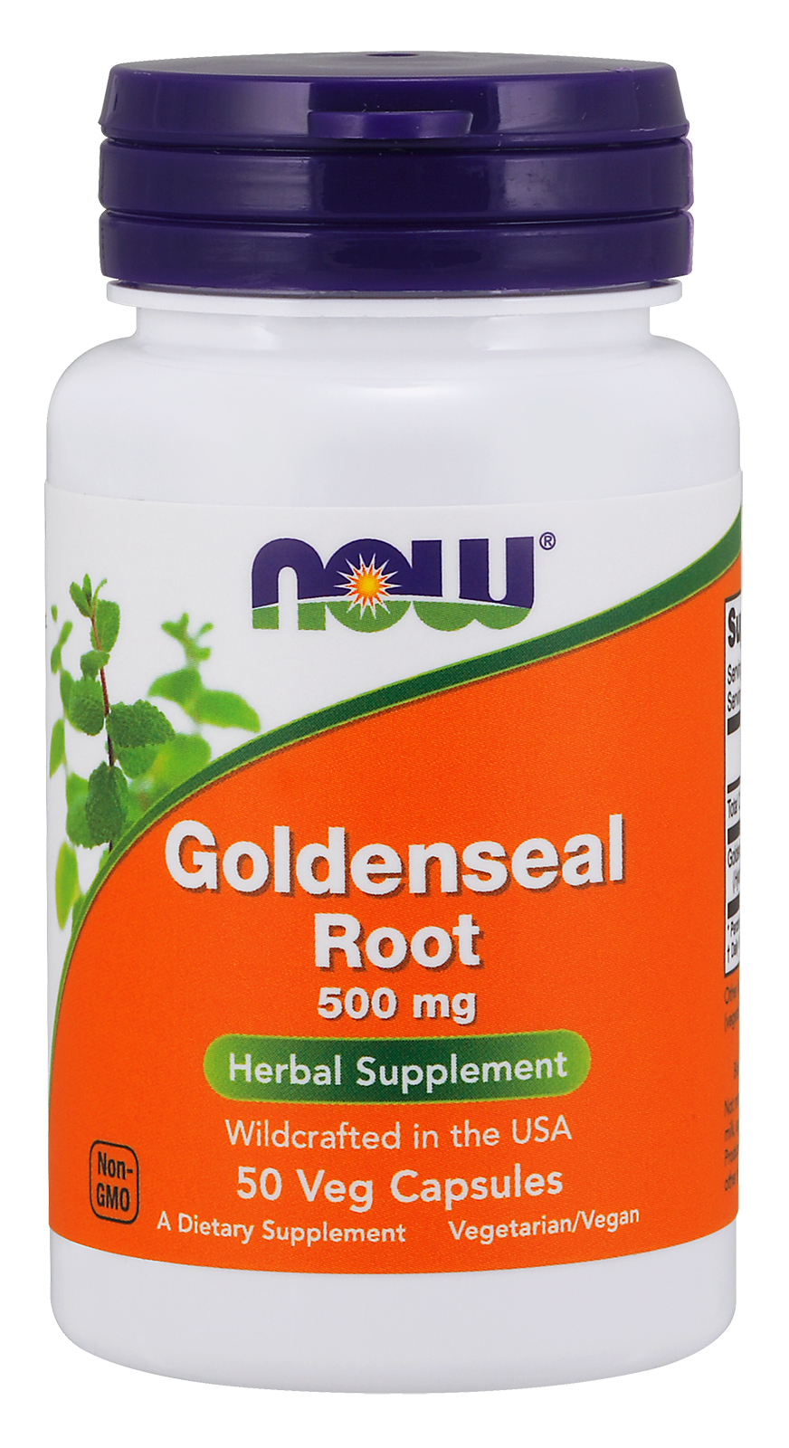 Goldenseal Root 500 mg, 50 Veg Capsules