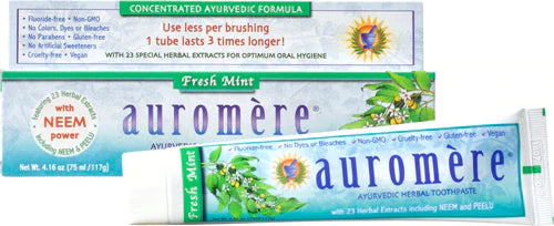 Auromere Ayurvedic Herbal Toothpaste 4.16 oz