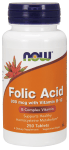 Folic Acid 800mcg + B-12 25mcg - Vegetarian 250 Tablets
