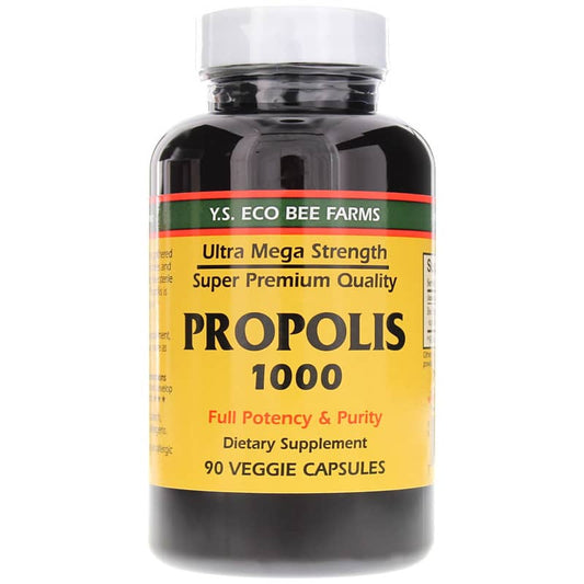 Y.S. Organic Bee Farms Propolis - 1000, 500mg - 90 Capsules
