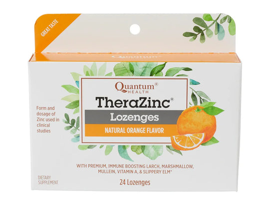 Quantum Health TheraZinc Lozenges, 24 Orange Flavor