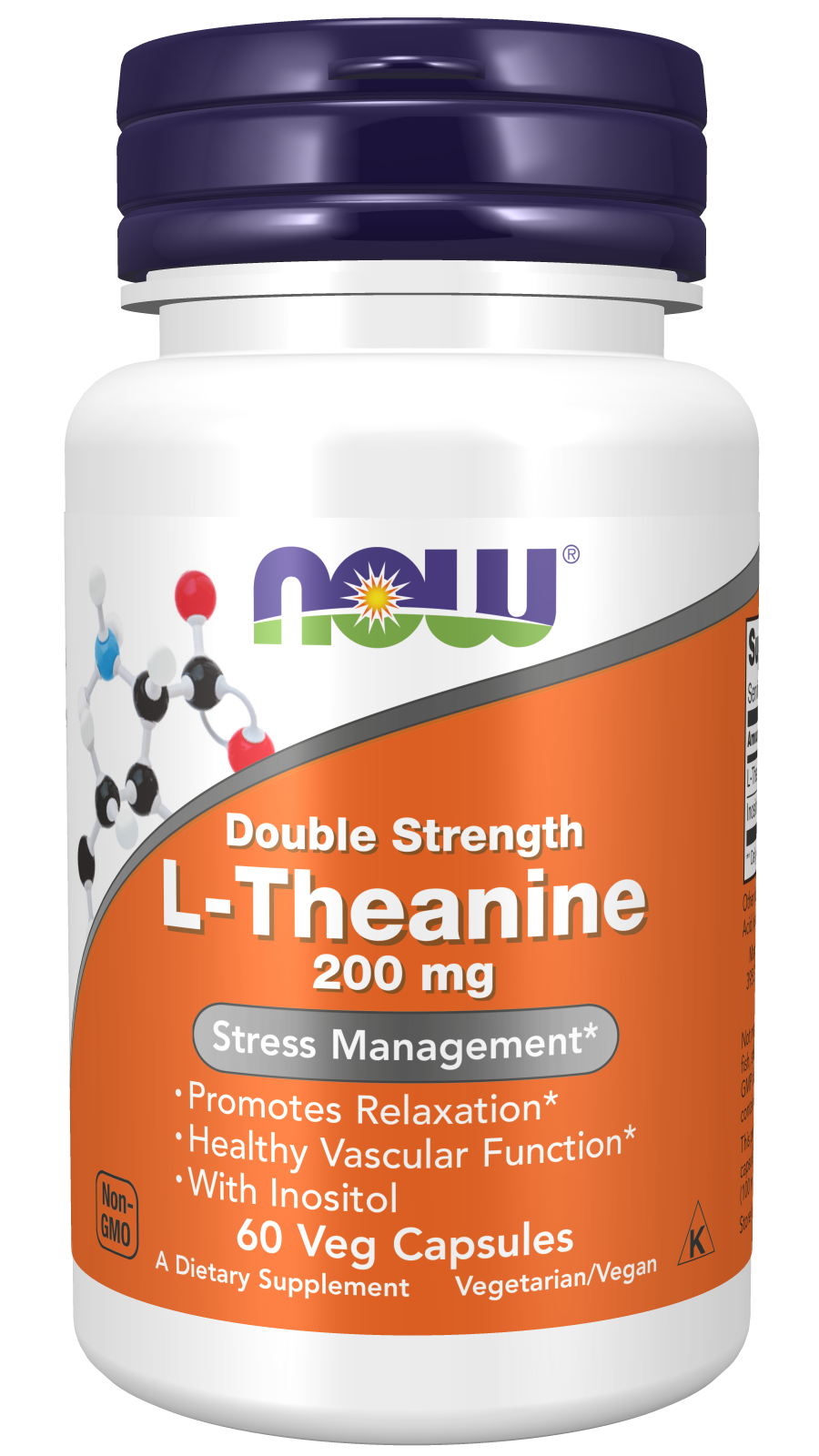 L-Theanine Double Strength 200 mg,  60 Veg Cap