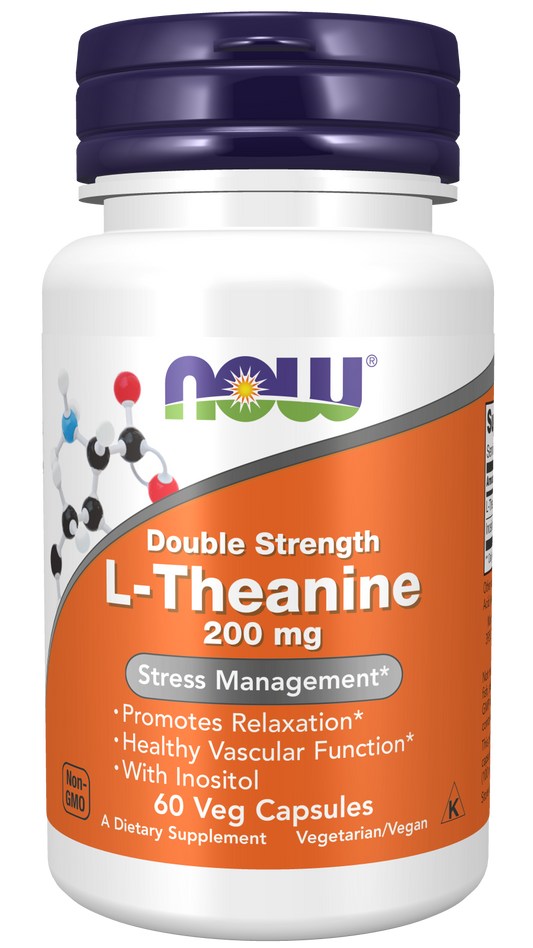 L-Theanine Double Strength 200 mg,  60 Veg Cap