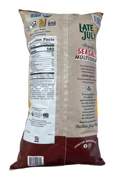 Late July Organic Sea Salt Multigrain Tortilla Chips 28oz